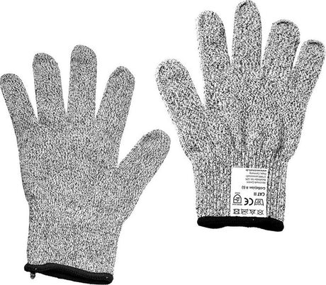 Westmark Schnittschutzhandschuhe, 2 Stück, Größe 8 (L), waschbar bei 30 °C, Kunststoff Polyester, Anthrazit, 10772270