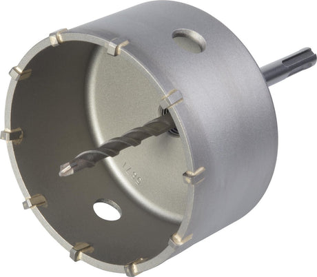 Wolfcraft – Lochsäge 105 mm – SDS Plus Lochbohrer für Stein – 5490000