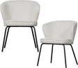 Woood Admit Esszimmerstühle – Bouclé – Natur – 2er-Set