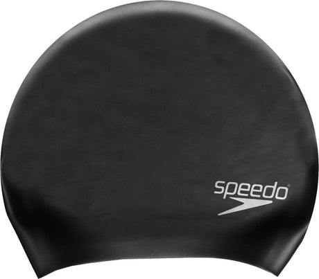 Speedo long hair cap badmuts - zwart
