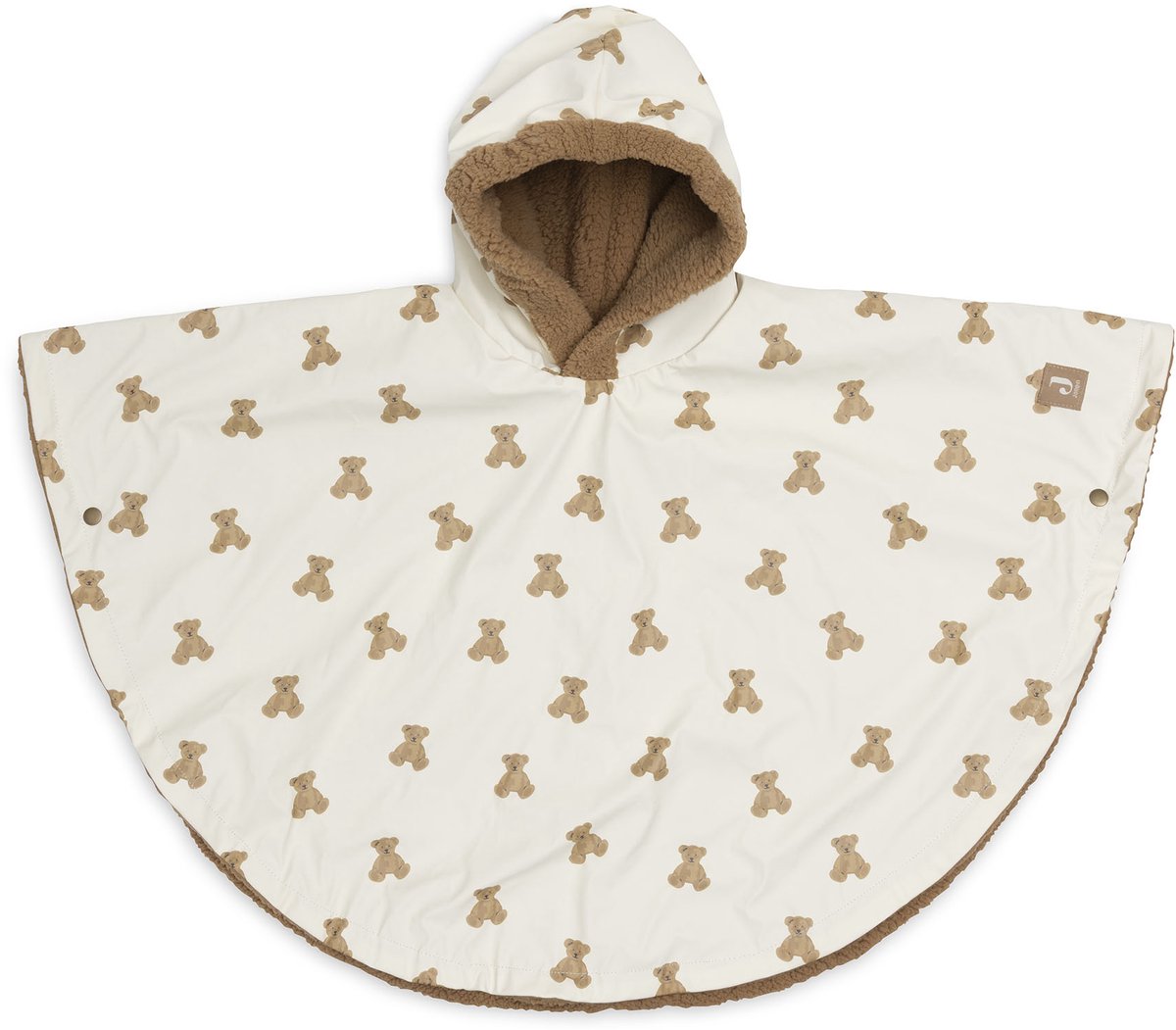 Jollein outdoor poncho waterrepellent mini teddy bear teddy fleece