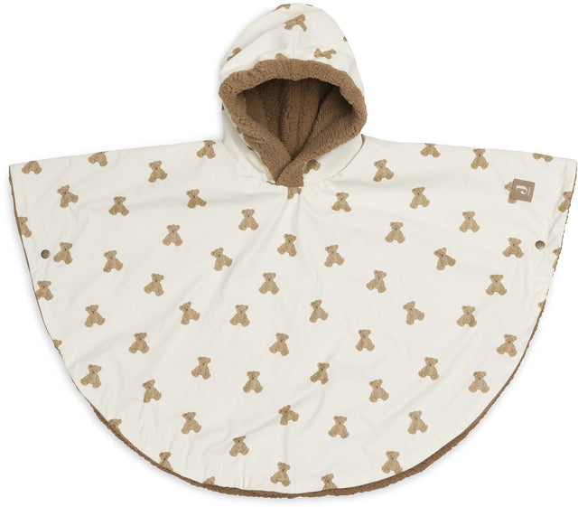 Jollein outdoor poncho waterrepellent mini teddy bear teddy fleece