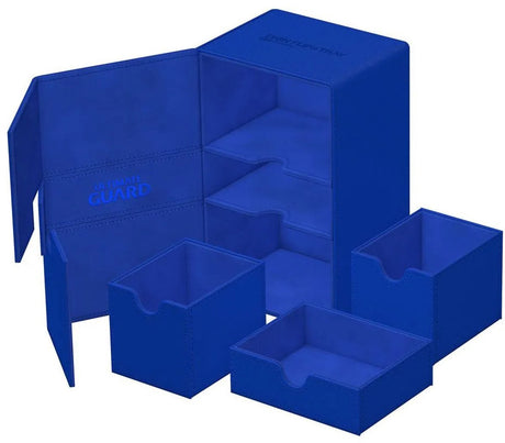 Ultimate Guard Twin Flip`n`Tray 160+ Xenoskin Monocolor Blue () (Aufbewahrungsbox)