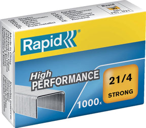 Rapid-Heftklammern 21 4, Schachtel mit 1.000 Heftklammern, 10 Stück