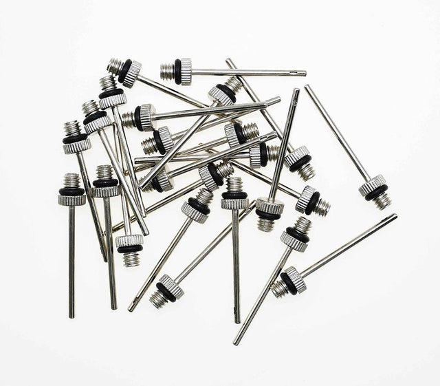 Precision ballenpomp naald - 2 mm staal zilver - 24 stuks