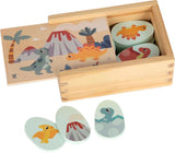 Small Foot - Memospiel Dino aus Holz in Aufbewahrungsbox