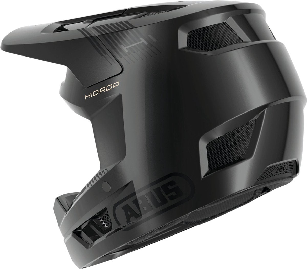 Abus Fahrradhelm Hidrop Shiny Black XL - 61-62 cm - Schwarz - Geeignet für den Einsatz auf Mountainbikes - 1040 g
