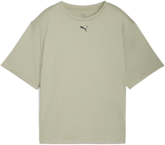 Puma w tad essential relaxed tee dames sportshirt - lux army