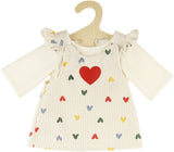 Heless Puppen-Cordkleid mit Herzkonfetti, 35-45 cm