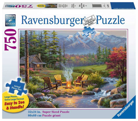 Ravensburger Puzzle xxl Teile – am Kamin – 750 Teile.