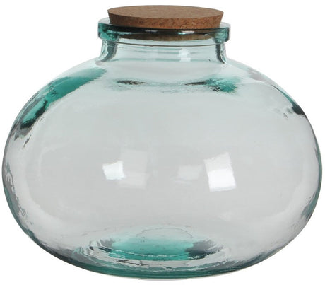 Mica decorations olly vaas - h23 x ø29 cm - gerecycled glas - transparant