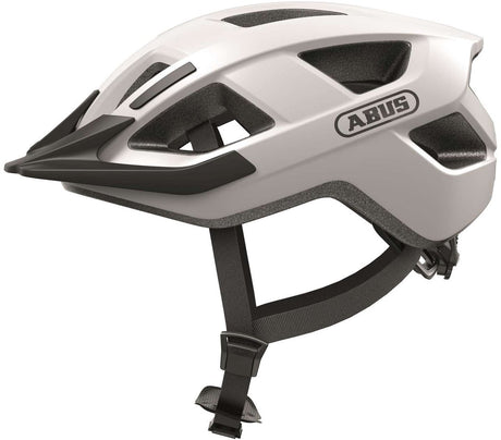 Abus Helm Aduro 3.0 Sporty Bicycle Helm, Weiß, L 58-62 cm