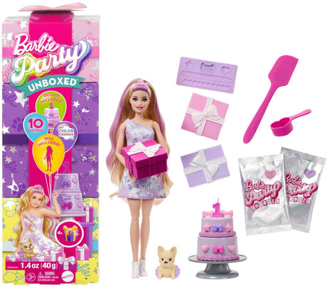Ty Barbie Par Unboxed 2 1 Puppe mit hellrosa Kleid