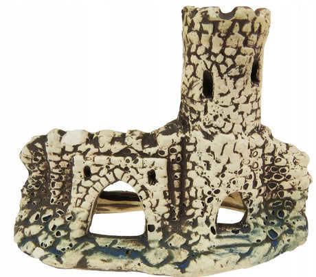 Aqua nova kasteel ruïne aquarium decoratie 12x6x9cm