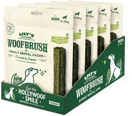 Lily's Kitchen – Hundesnacks – Woofbrush Natural Dental Chew – Medium 5 x 196 g