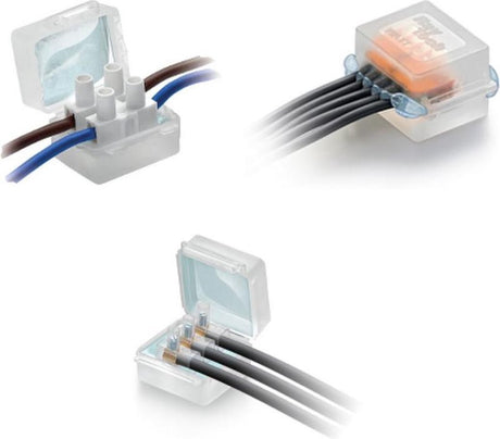 Raytech gel box line kelvin 45x45x30mm ip68 (max 3x6mm2) gel gevulde lasdoos waterdichte lasdoos waterdichte kabelverbinder professioneel