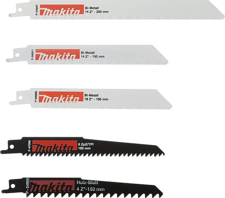 Makita p-83967 Säbelsägeblätter-Set – Metall, Holz – 5-teilig