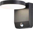 V-tac vt-11020s-rd-b led wandlamp buiten met bewegingssensor zwart 17w ip65 – 2520lm 4000k buitenlamp
