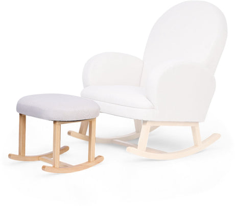 Childhome-Fußstütze für Schaukelstuhl – Leinen – Beige – komfortables, stilvolles Finish