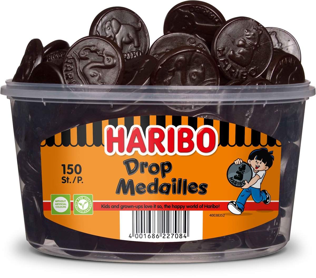 Haribo Lakritz-Medaille – Lakritz – 150 Stück Silo