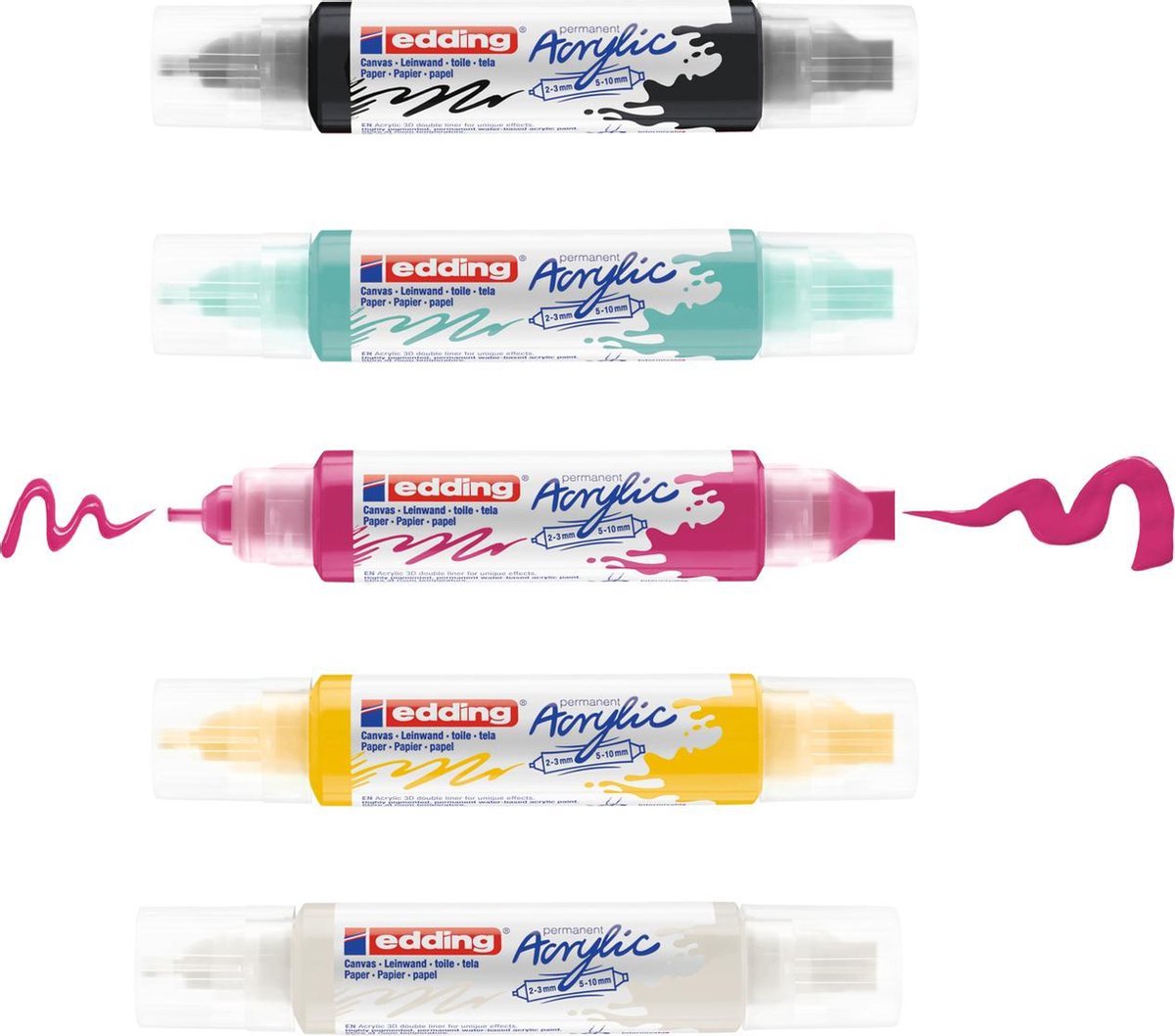 Edding 5000 • Acryl 3D Double Liner 5er Set Modern Basic