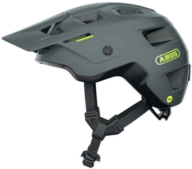 Abus Fahrradhelm Modrop Mips Concrete Grey S - 51-55 cm - Grau - für den Einsatz am Mountainbike geeignet - 340 g