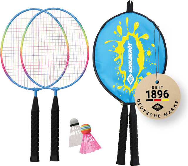 Schildkröt badminton set junior voor kinderen - recreatief speelgoed.