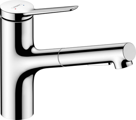 Hansgrohe Zesis M33 Küchenmischbatterie – 15 cm – Einhebel – Ausziehbrause – 2 Strahlarten – Chrom