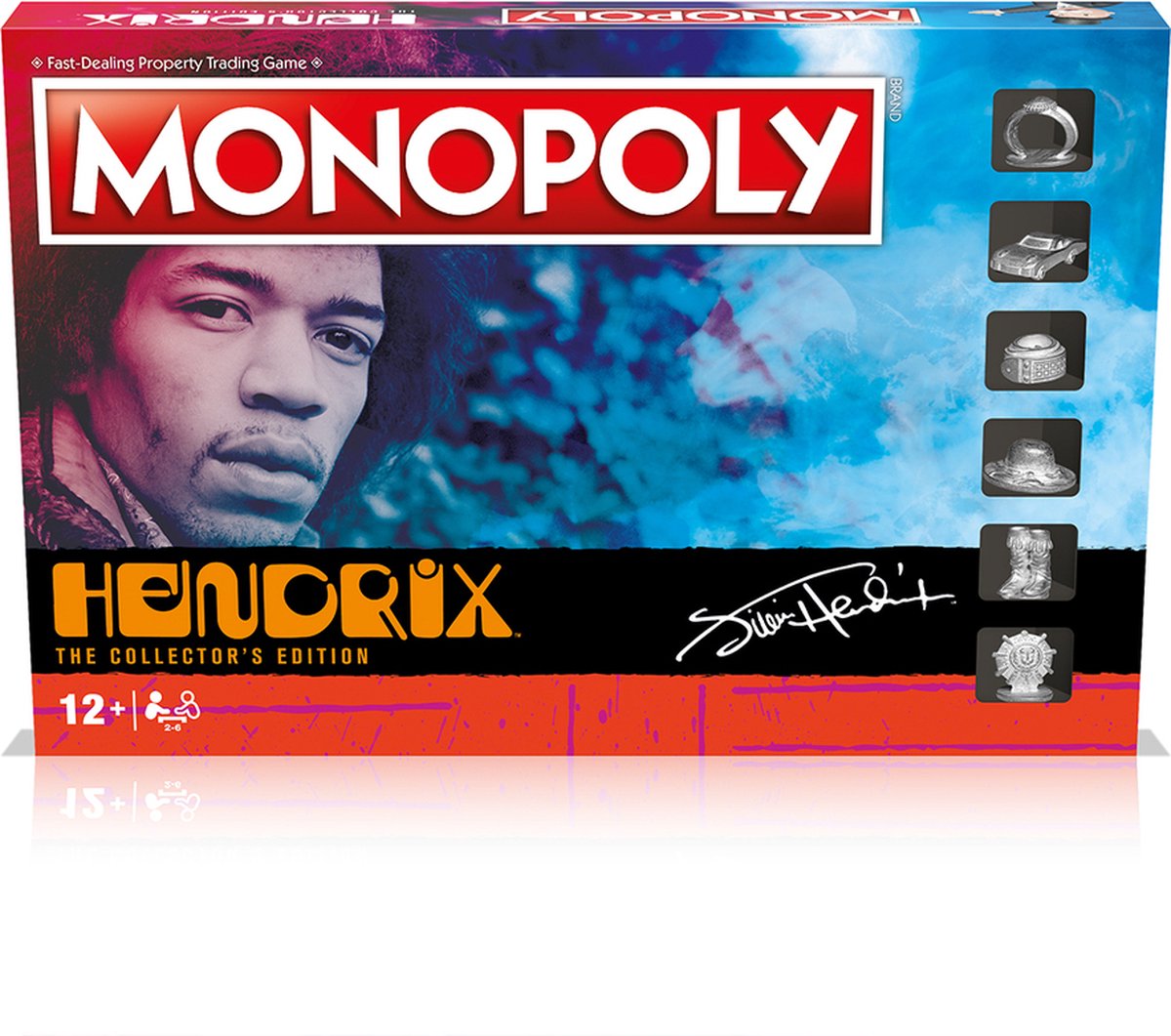 Winning moves monopoly - bordspel - jimi hendrix - verzamelaarseditie - engels