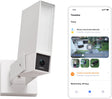 Netatmo Sicherheitskamera Original – Smarte Außenkamera mit Sirene – 2k+ HDR, KI-Erkennung, 110 dB Sirene Nachtsicht – Google Home, Apple Homekit Amazon Alexa – Weiß