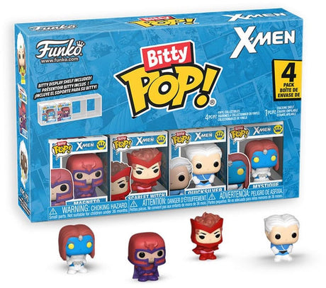 Funko X Men Bitty Pop! Vinylfigur 4er-Pack Magneto 2,5 cm Minifigur - 2 cm