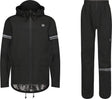 Agu Original Regenanzug Unisex wasserdicht - Schwarz - Wassersäule 5.000 mm - Jacke und Hose - inklusive Aufbewahrungstasche xl