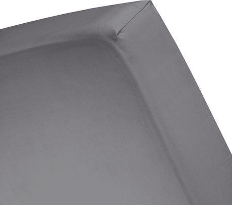 Cinderella-Spannbettlaken – Flanell – geeignet für Boxspring – 2 Personen – 180 x 200 210 cm – bis 30 cm Matratzenhöhe – Anthrazit