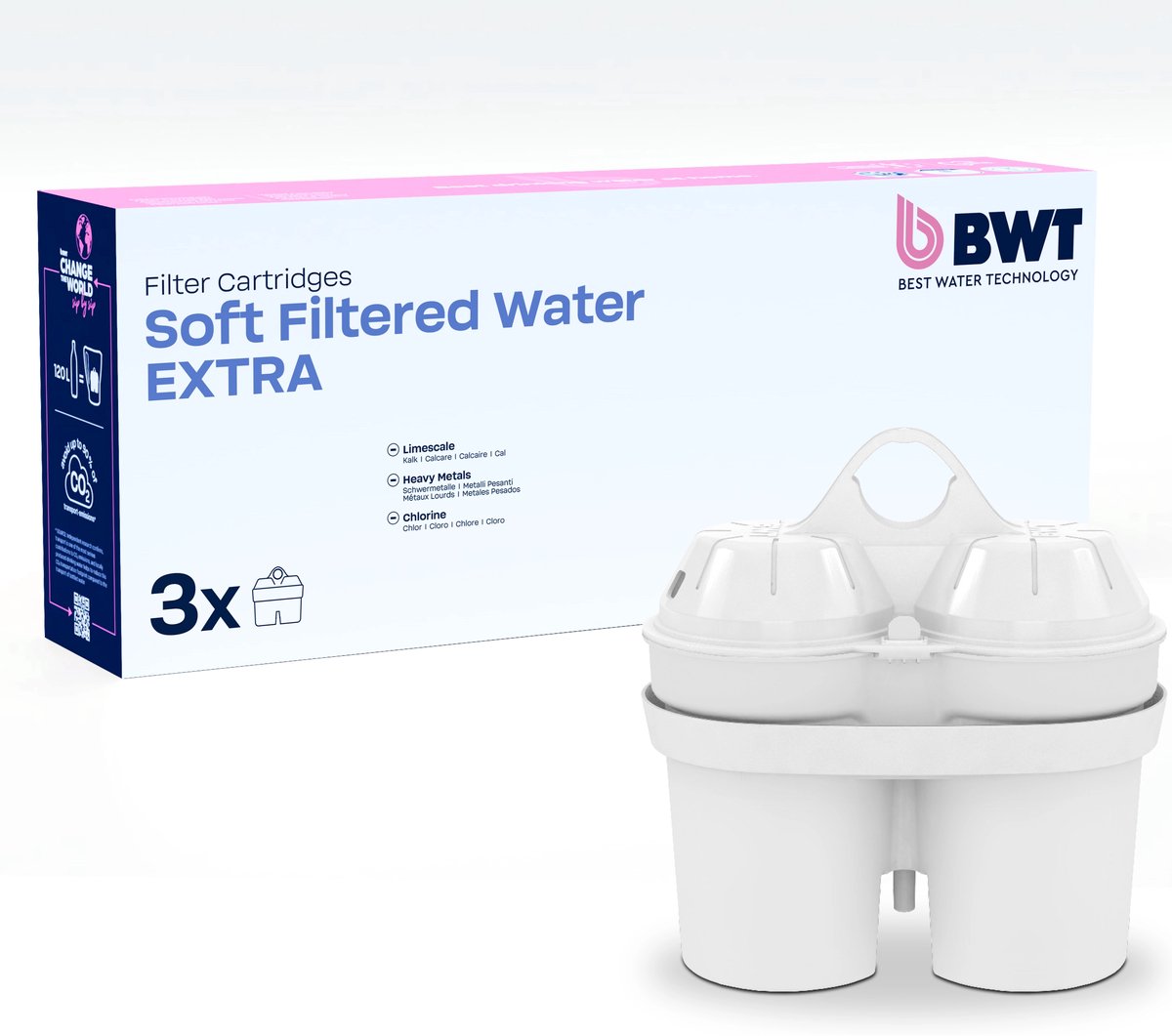 Bwt - soft filtered water extra 3 pack