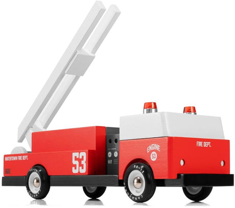 Candylab Holzspielzeugauto Feuerwehrauto Americana Motor 53 mehrfarbig.