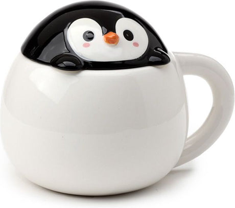 Huddle Pinguin-Keramikbecher mit Deckel