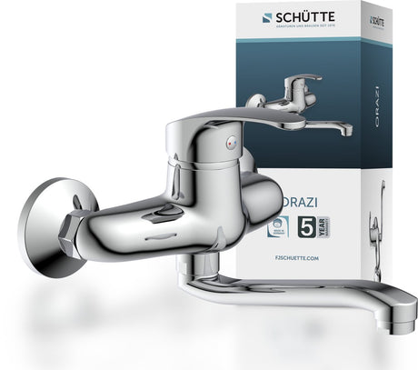 Schütte Nivola Küchenarmatur - Mischbatterie - niedriger, schwenkbarer Auslauf - Wandmontage - Chrom