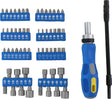 Kinzo Werkzeugset: Bit-Set Steckschlüsselsatz mit Ratsche – 14 Stecknüsse – 42 Bits – inklusive Torx, Sechskant und Kreuzkopf – 58-teilig