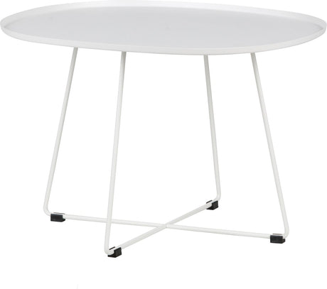 Woood Otis Beistelltisch XL - Metall - Weiß - 47x70x60