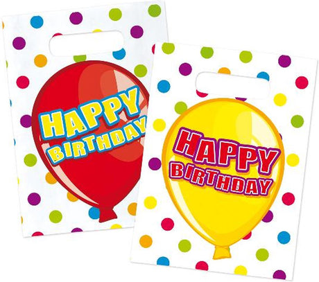 Folat bv Happy Birthday-Spenderbeutel, 6 Stück.