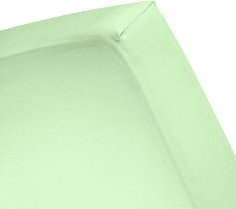 Damai - hoeslaken - double jersey - 80 90 x 200 210 220 100 x 200 cm - eenpersoons - lichtgroen