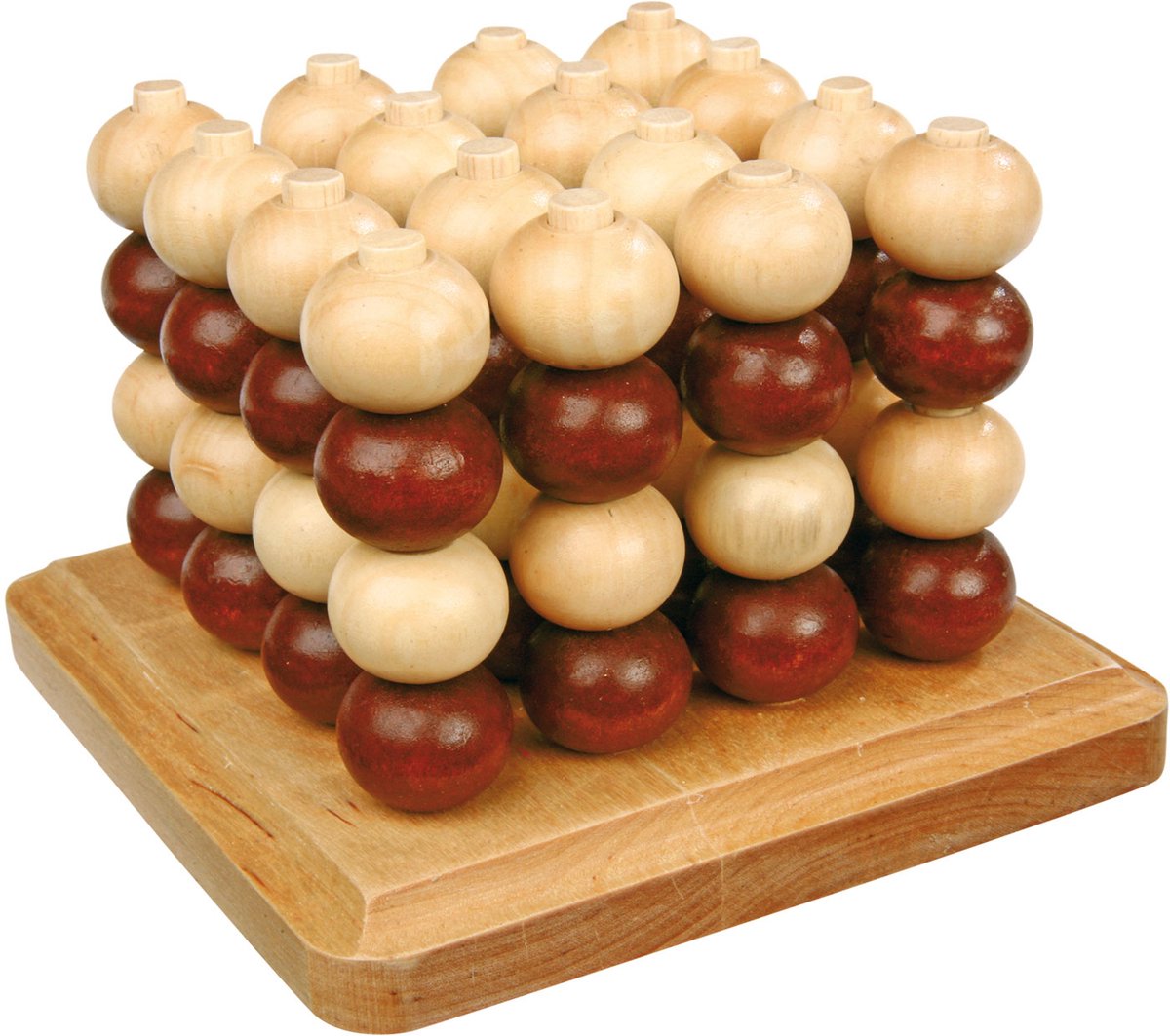 Small Foot - 4 auf einer Linie 3D-Strategiespiel aus Holz