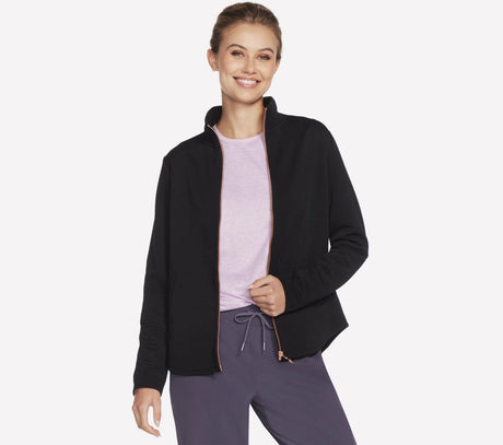 Skechers the hoodless hoodie gowalk sh dames trui - zwart