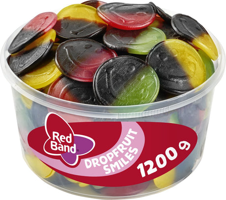 Rote Band-Zombie-Lakritze-Frucht-Lächeln-Bonbons – lustige Mischung – Silo 100 Stück