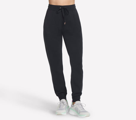 Skechers cozy luxe jogger dames broek - zwart l