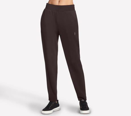 Skechers cozy luxe slip-in pa dames broek - bruin
