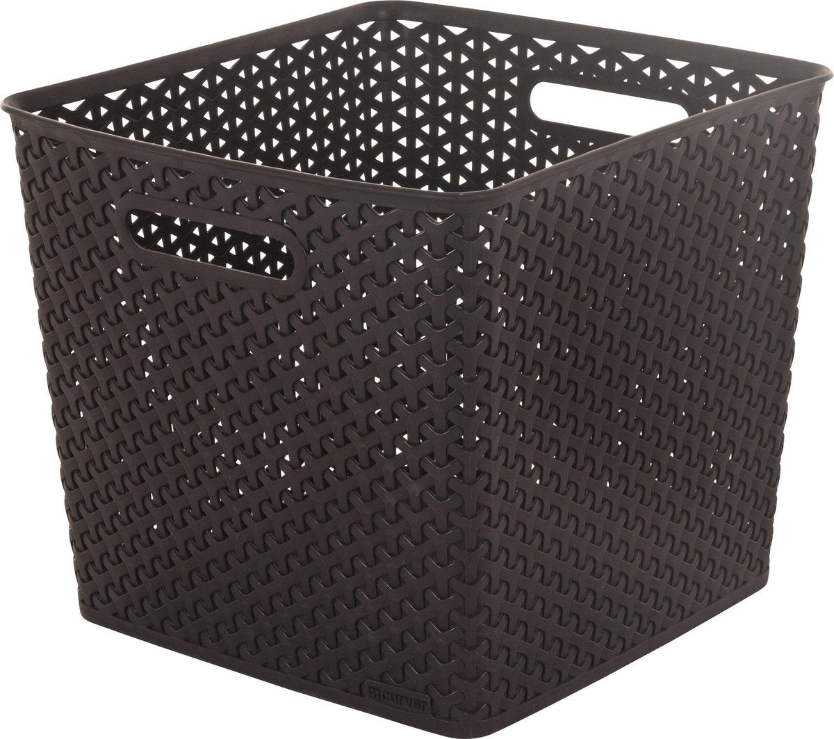 Curver my style vierkante mand 25l - donkerbruin