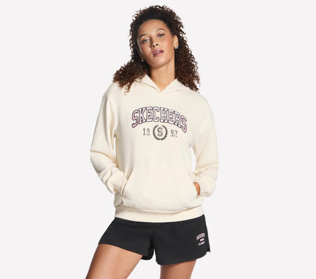 Skechers street varsity hoodi dames trui - birch