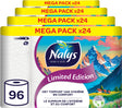 Nalys Toilettenpapier in limitierter Auflage – 96 Rollen – weiß (2-lagig) – Vorteilspack