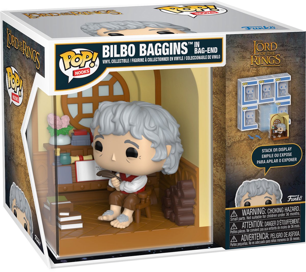Funko pop! nooks: the lord of the rings - bilbo baggins in bag end